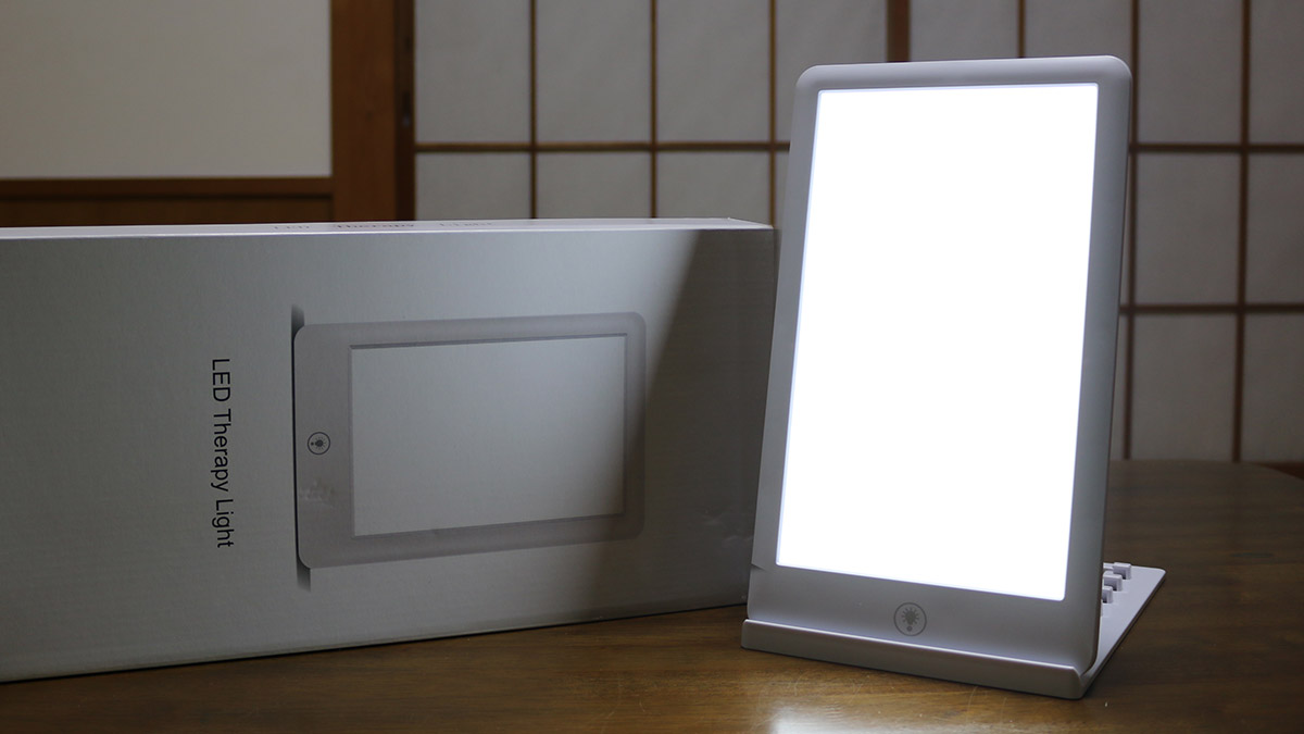 光療法 ライト 10000ルクス光療法 ライトセラピー タイマーオフ ホワイトフルスペクトル ベッドサイドランプ LEDライトボックス